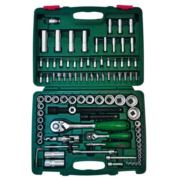 Гедоре 1/4''-1/2'' к-т 94ч 12-стен Dura Chr-V Hans Tools
