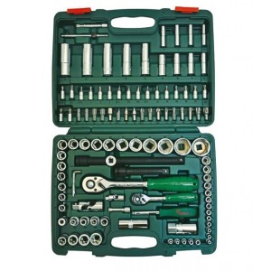 Гедоре 1/4''-1/2'' к-т 108ч 6-стен Dura Chr-V Hans Tools