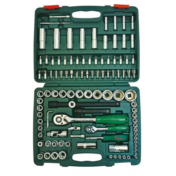 Гедоре 1/4''-1/2'' к-т 108ч 6-стен Dura Chr-V Hans Tools