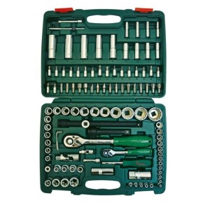 Гедоре 1/4''-1/2'' к-т 108ч 12-стен Dura Chr-V Hans Tools