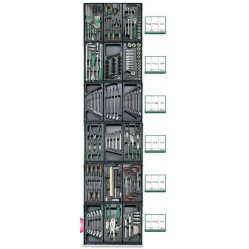 Количка за инструменти 6 чекмеджета и к-т инструменти GTT-234ч Hans Tools