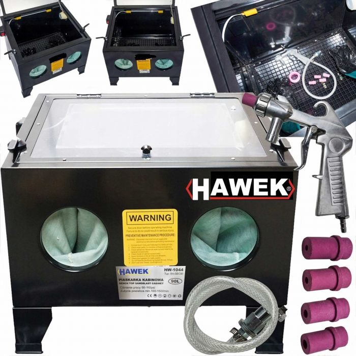 Пясъкоструйна камера 90 л HAWEK ,HW-1044