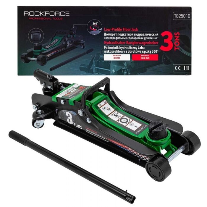Крик хидравличен нископрофилен тип "Крокодил" 3т RockForce