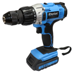Акумулаторна двускоростна бормашина 20V Li-Ion, 2000mAh RAPTER