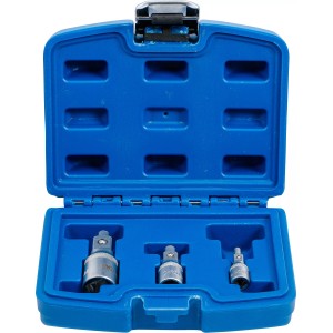 Магнитни удължения 1/4''/3/8''/1/2'' к-т 3бр BGS