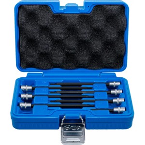 Вложки с накрайник торкс за работа под ъгъл 1/4'' T10-T40 к-т 7бр BGS