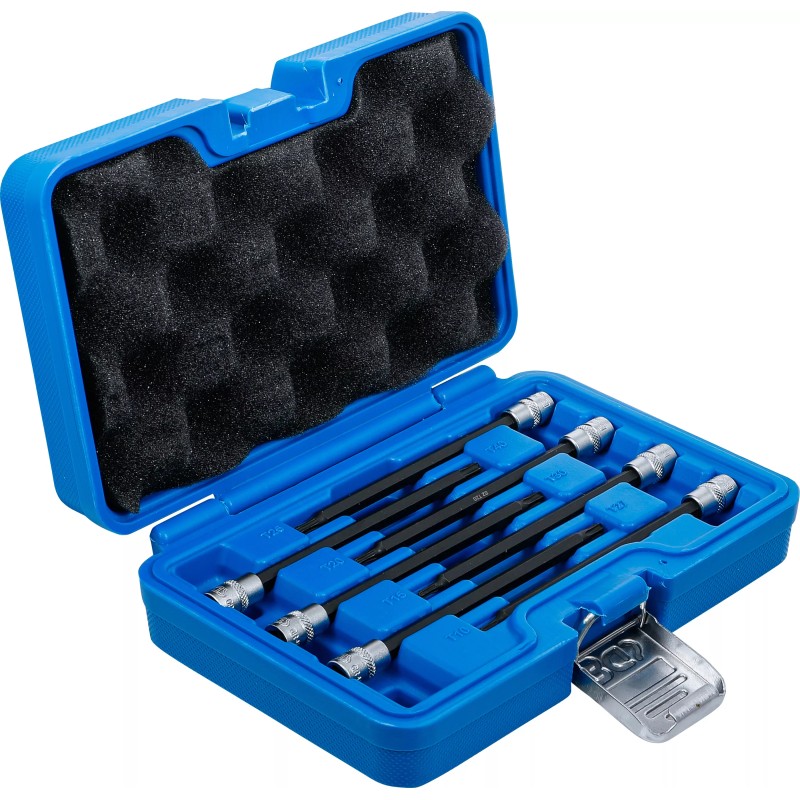 Вложки с накрайник торкс за работа под ъгъл 1/4'' T10-T40 к-т 7бр BGS