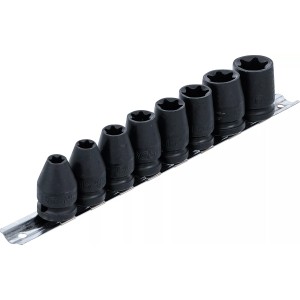 Вложки 1/2'' женски еврейска звезда Е10-Е24 ударни к-т 8ч BGS