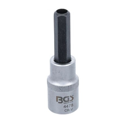 Вложка с накрайник шестограм с отвор за инжектори 1/2'' 10мм BGS
