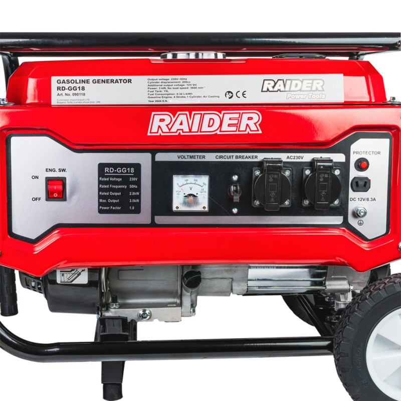Генератор за ток бензинов 3kW колела RD-GG18