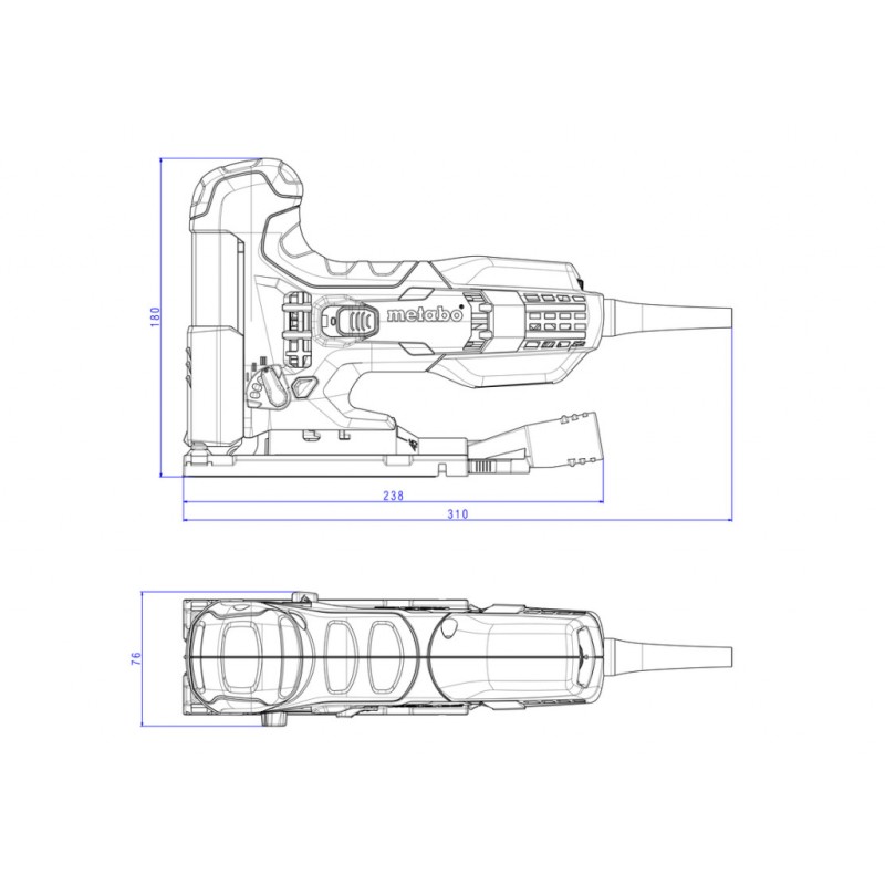 Прободен трион 710W 100mm METABO STE 100 QUICK