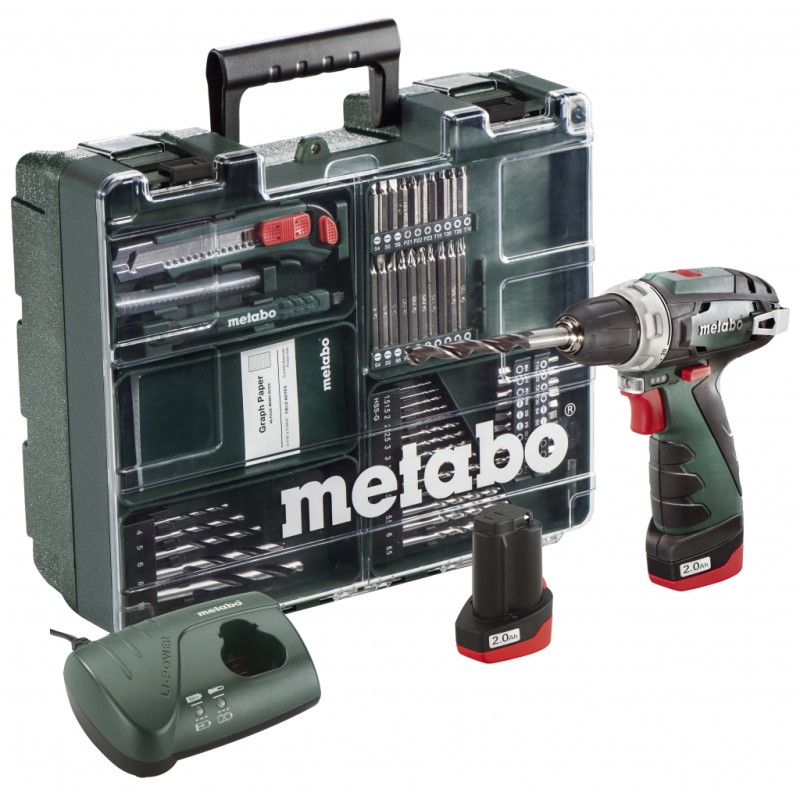 Винтоверт акум. 10.8V 34Nm METABO POWERMAXX BS 2x2Ah SET