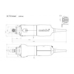 Шлайф прав 710W рег. обороти METABO GE 710 COMPACT