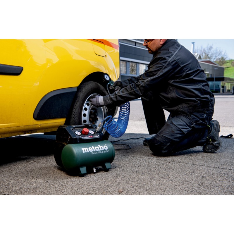 Компресор безмаслен 6 л 0.9kW METABO BASIC 160-6 W OF