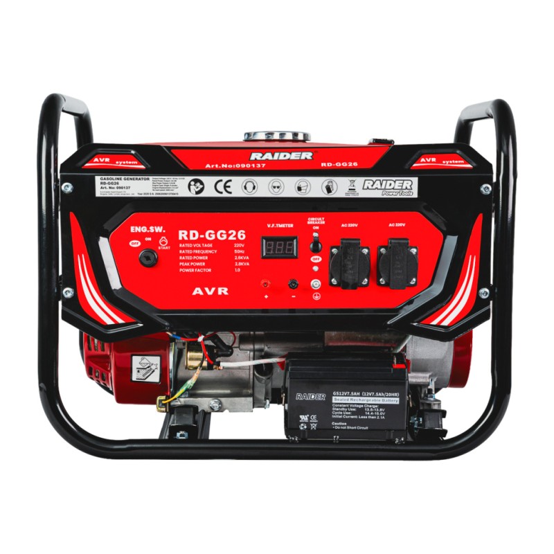 Генератор за ток бензинов 2.8kW ел. стартер RD-GG26