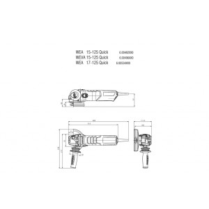 Ъглошлайф 125mm 1550W METABO WEVA 15-125 Quick