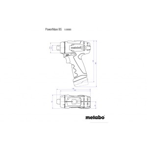 Винтоверт акум. 10.8V 34Nm METABO POWERMAXX 2x2Ah big case