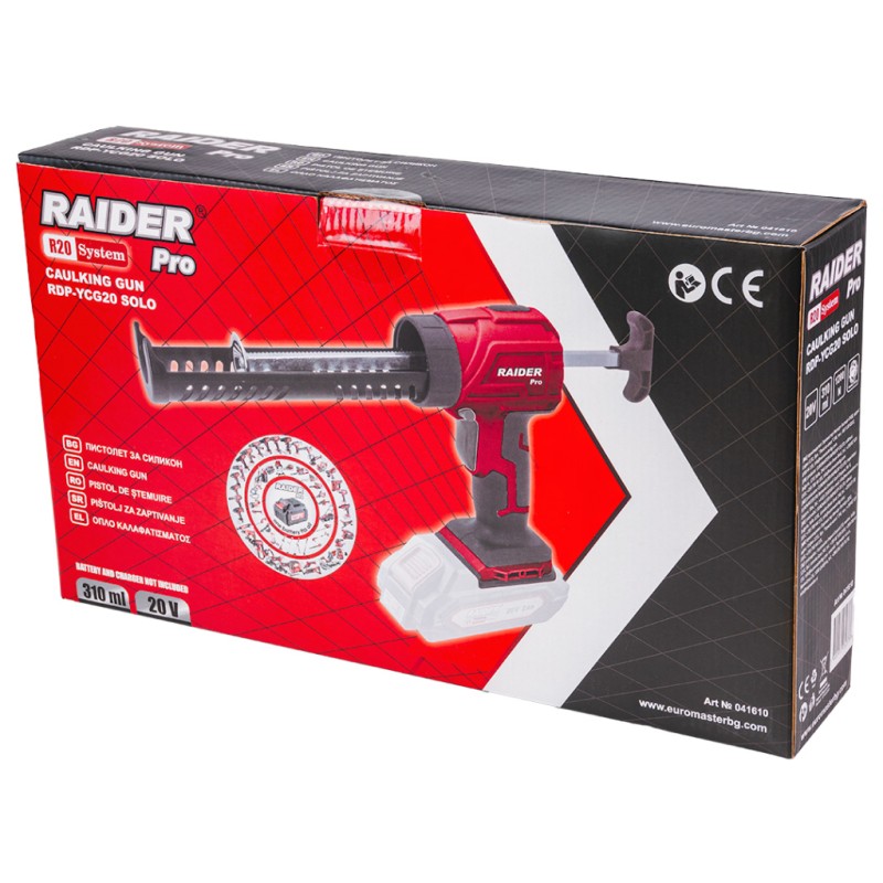 R20 Пистолет за силикон 310ml 1200N рег. об. Solo RDP-YCG20