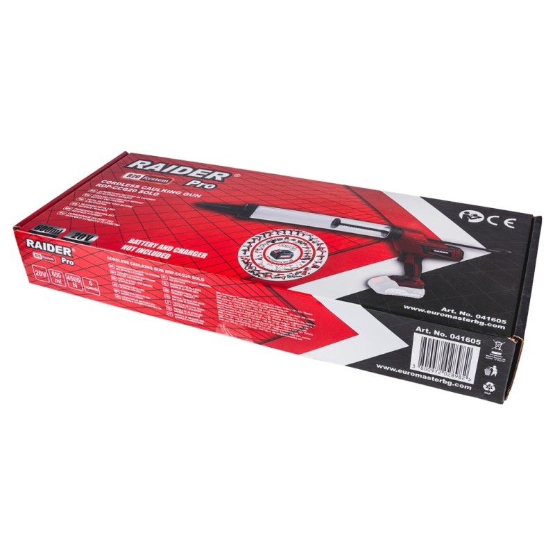 R20 Пистолет за силикон 600ml 4500N рег. об. Solo RDP-CCG20