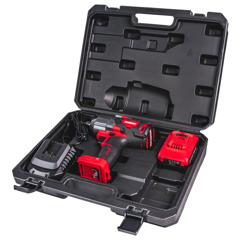 Гайковерт ударен безч. 20V 3-ск.4Ah 700Nm1/2"куфар RDI-IBW05