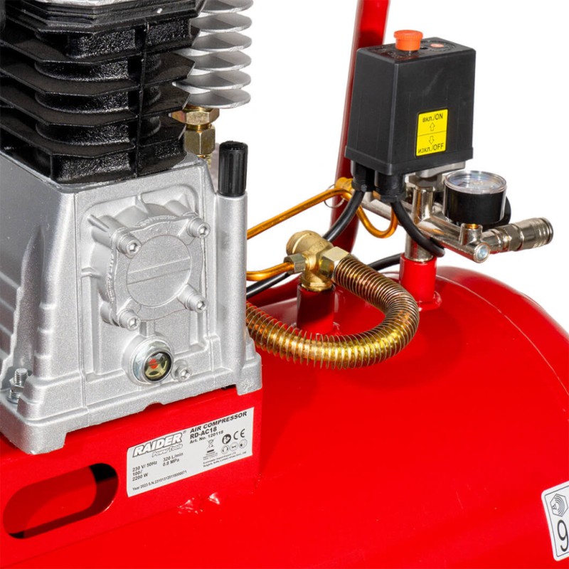 Компресор 100L 2.2kW 320L/min ремък RD-AC18