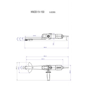 Ъглошлайф удължен 150 mm 950W METABO KNSE 9-150 SET