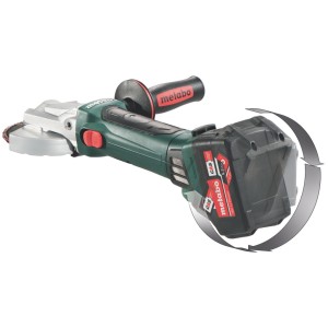 Ъглошлайф акум. с плоска глава METABO WF 18 LTX 125 Solo кут