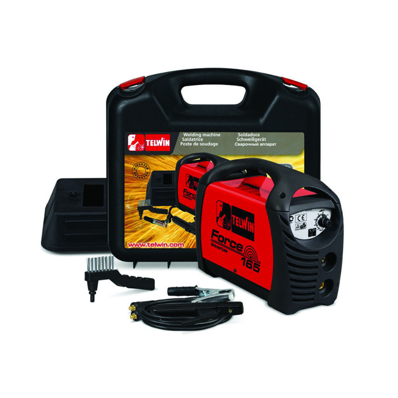 Заваръчен апарат FORCE 165 230 V ACX, пластмасов куфар TELWIN